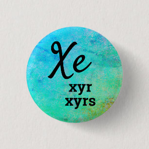 Badge Rond 2,50 Cm Pronoms Xe, Xyr, Xyrs
