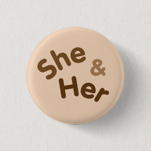 Badge Rond 2,50 Cm Pronoun Pin