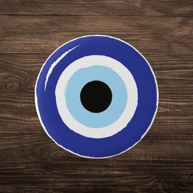 Badge Rond 2,50 Cm Protection des yeux bleus (Créateur téléchargé)