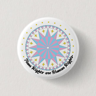 Badge Rond 2,50 Cm Protest Hex Sign Trans Rights Button
