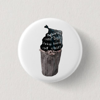 Badge Rond 2,50 Cm Psychiatrie dans la poubelle