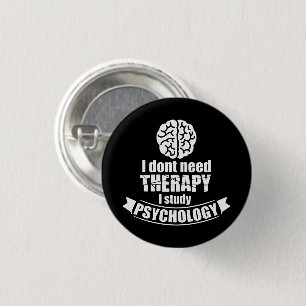 Badge Rond 2,50 Cm Psychologie Étudiant Drôle Citation Porte - clé
