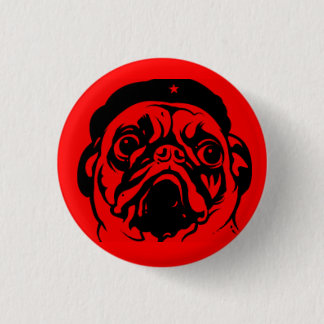 Badge Rond 2,50 Cm Pug Che