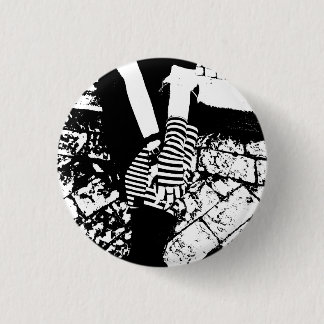 Badge Rond 2,50 Cm punk hearted