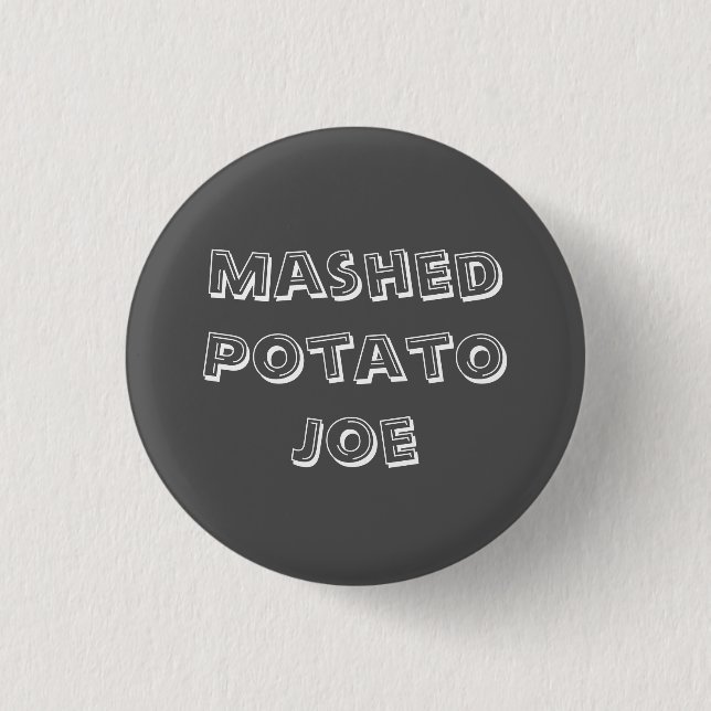 Badge Rond 2,50 Cm Purée de pommes de terre Joe (Devant)