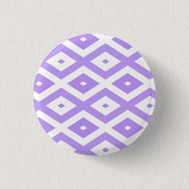 Badge Rond 2,50 Cm Purple and white diamond pattern (Devant)