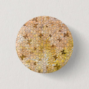 Badge Rond 2,50 Cm Puzzle Papillons et Daisies-Browns par STaylor