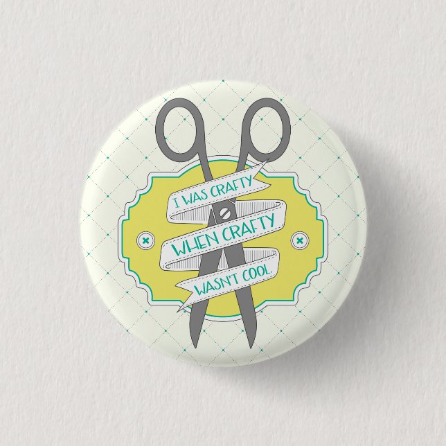 Badge Rond 2,50 Cm Quand l'artisanat n'était pas un devis Cool (Devant)