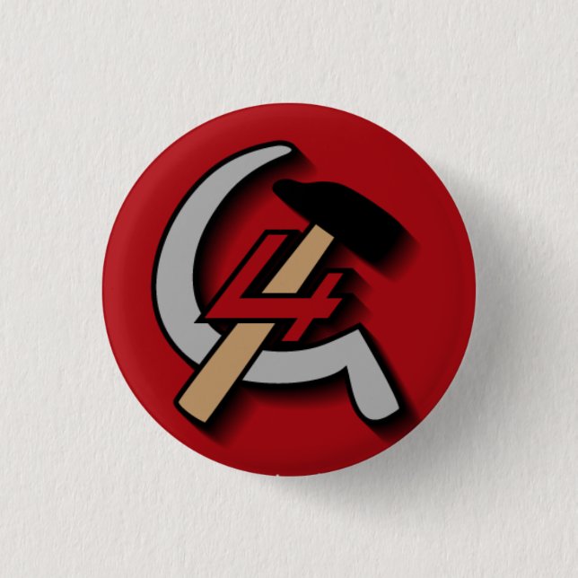 Badge Rond 2,50 Cm Quatrième bouton international (Devant)