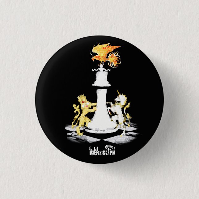 Badge Rond 2,50 Cm Queen (Devant)