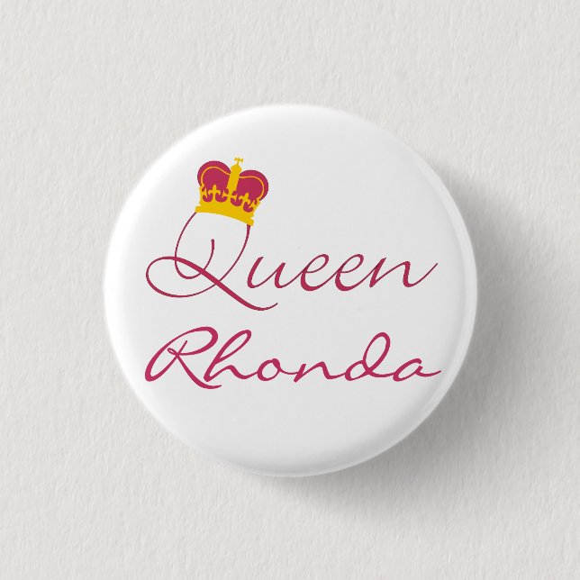 Badge Rond 2,50 Cm Queen Design Button (Devant)