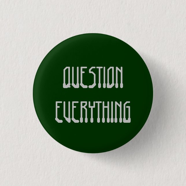 Badge Rond 2,50 Cm Question tout (Devant)