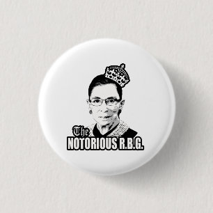 Badge Rond 2,50 Cm R.B.G. notoire