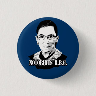 Badge Rond 2,50 Cm R.B.G. notoires - Ruth Bader Ginsburg