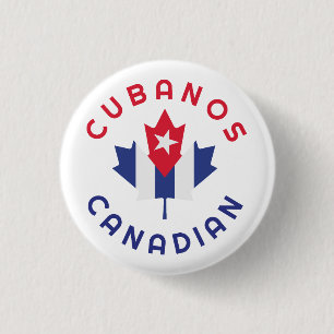 Badge Rond 2,50 Cm Racines des Cubanos canadiens