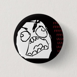Badge Rond 2,50 Cm Rage Troll