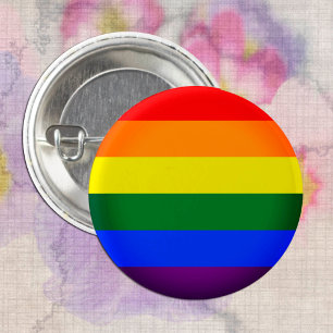 Badge Rond 2,50 Cm Rainbow Flag & Fierté Rainbow / communauté LGBT