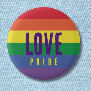 Badge Rond 2,50 Cm Rainbow Love Pride