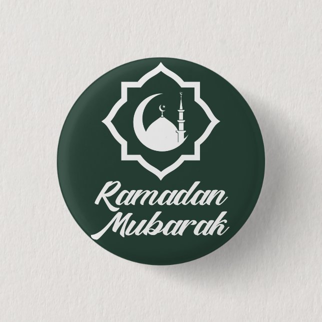 Badge Rond 2,50 Cm Ramadan Moubarak (Devant)