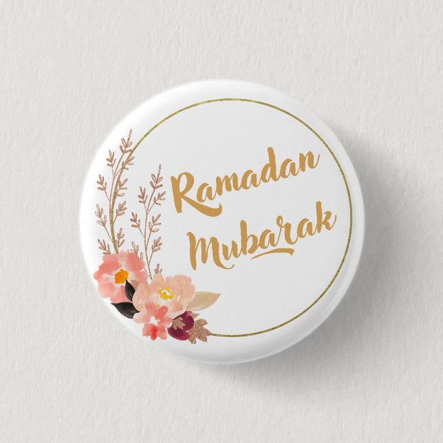 Badge Rond 2,50 Cm Ramadan Moubarak 5 (Devant)