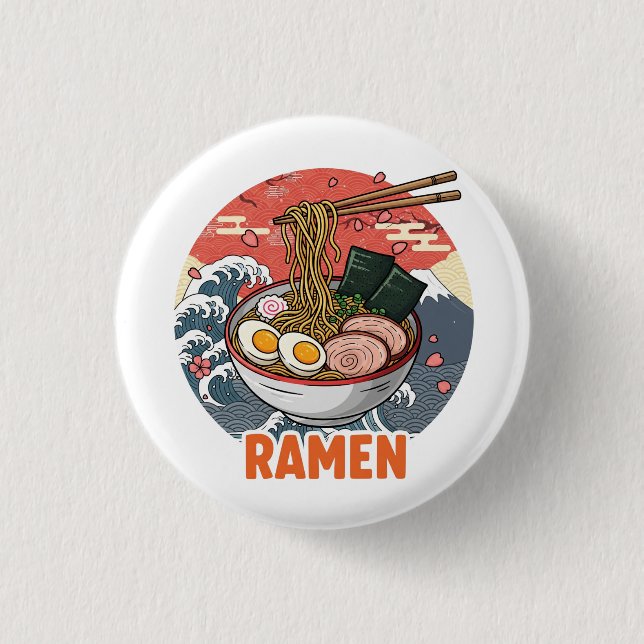 Badge Rond 2,50 Cm Ramen (Devant)
