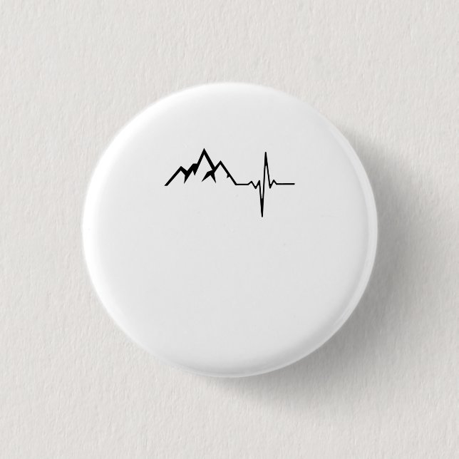 Badge Rond 2,50 Cm Randonnée Montagnarde Rythmée (Devant)