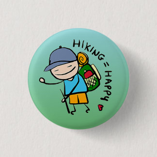 Badge Rond 2,50 Cm Randonnée Pin - Randonneur