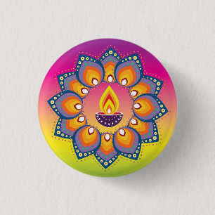 Badge Rond 2,50 Cm Rangoli 001