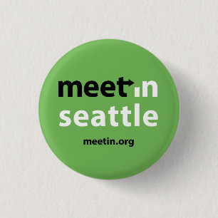 Badge Rond 2,50 Cm Rassemblement-dans le bouton de Seattle