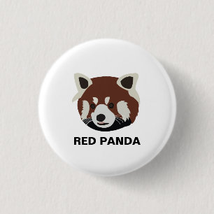 Badge Rond 2,50 Cm Raton laveur Panda roux Raton laveur