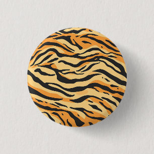 Badge Rond 2,50 Cm Rayures de tigre