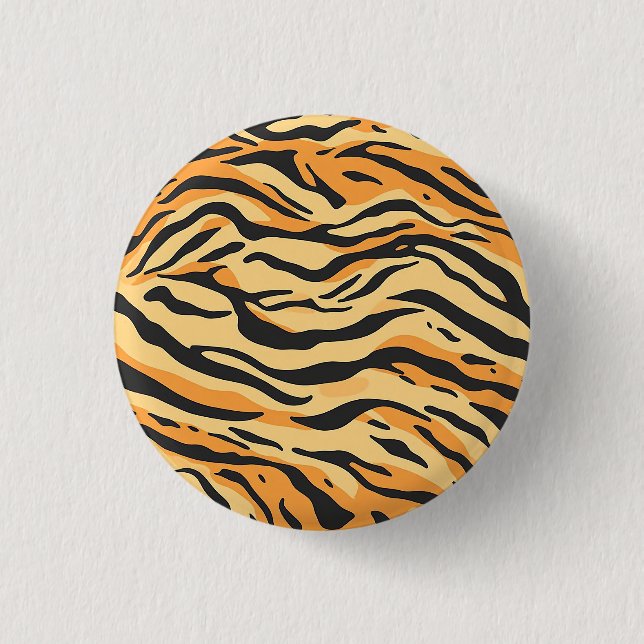 Badge Rond 2,50 Cm Rayures de tigre (Devant)