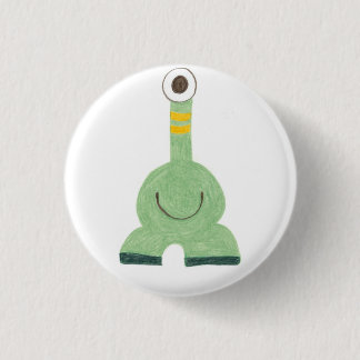 Badge Rond 2,50 Cm Rayures jaunes