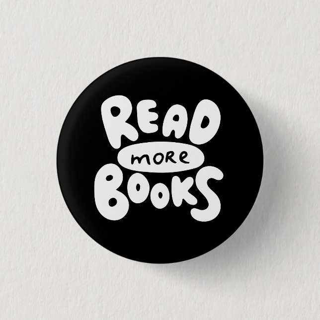 Badge Rond 2,50 Cm Read More Books (Devant)
