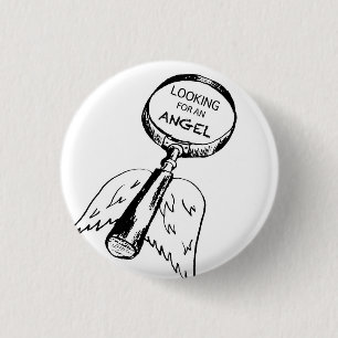 Badge Rond 2,50 Cm Recherche d'un ange