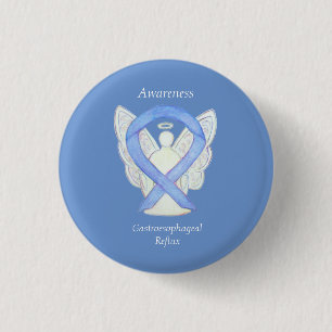 Badge Rond 2,50 Cm Reflux gastroophagien GERD Sensibilisation Ruban P