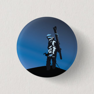 Badge Rond 2,50 Cm regard backcountry de tahoe