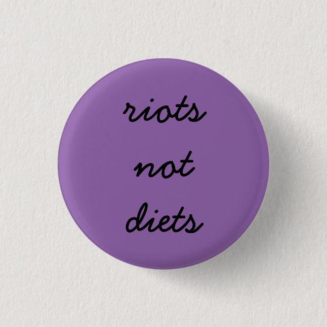 Badge Rond 2,50 Cm Régimes d'émeutes pas (Devant)