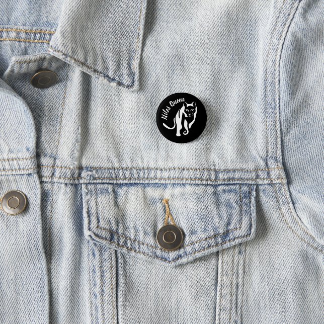 Badge Rond 2,50 Cm Reine blanche de la chasse (En situation)