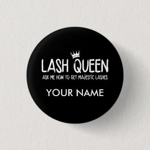 Badge Rond 2,50 Cm Reine de mèche - Younique - personnalisez avec le