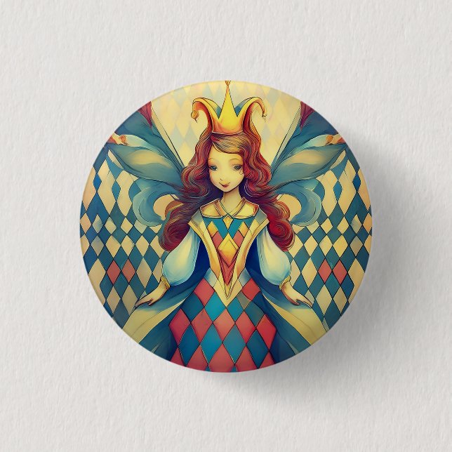 Badge Rond 2,50 Cm Reine des fées (Devant)