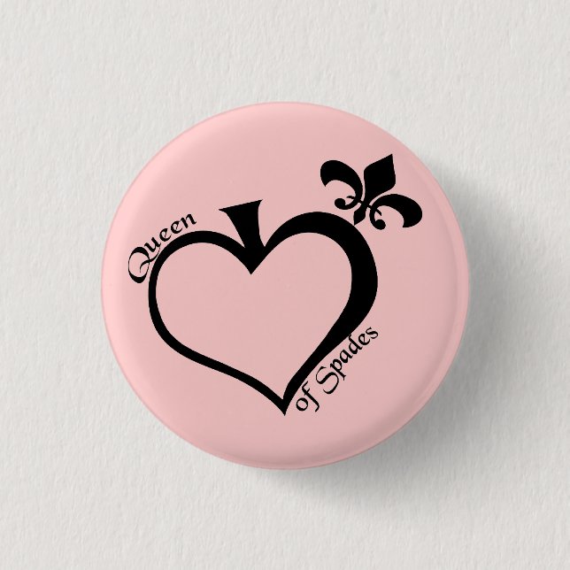 Badge Rond 2,50 Cm reine du bouton de SM de pelles - customisé (Devant)