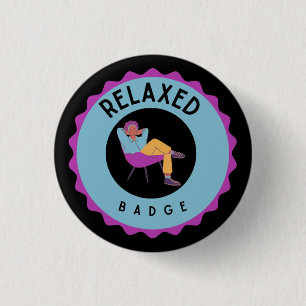 Badge Rond 2,50 Cm Relax