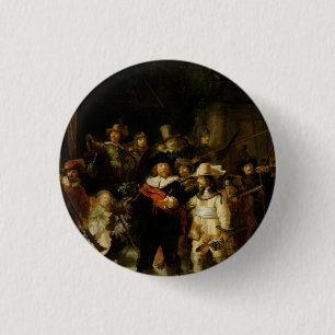 Badge Rond 2,50 Cm REMBRANDT VAN RIJN- le Nightwatch 1642