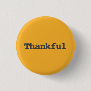 Badge Rond 2,50 Cm Remerciant - Typographie Joyeux Thanksgiving
