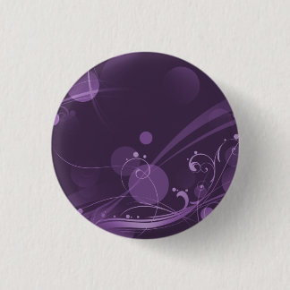 BADGE ROND 2,50 CM REMOUS ET POURPRE FONCÉ DE POINTS DE CERCLE