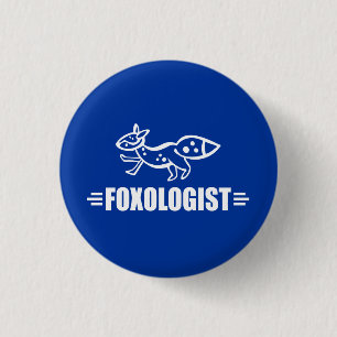 Badge Rond 2,50 Cm Renard drôle