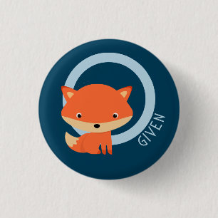 Badge Rond 2,50 Cm Renard Zéro Donné - jolie renard rouge sarcastique