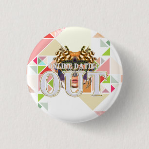 Badge Rond 2,50 Cm Rencontre en ligne terminée