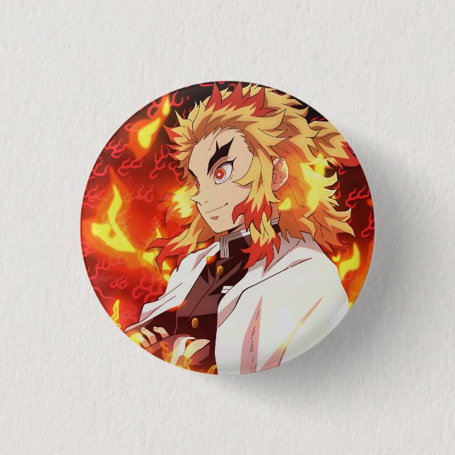 Badge Rond 2,50 Cm Rengoku Kyojuro (Devant)
